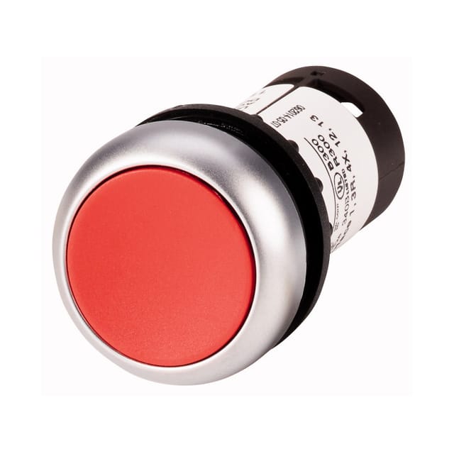 Pushbutton actuator flush, 1NC, red