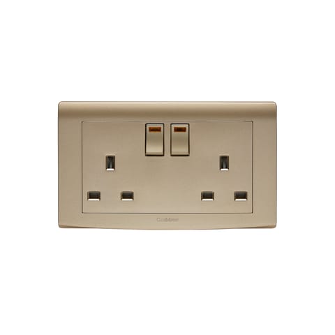 EP306 / 3 / GL - 13A مفتاح ذو مقبس ثنائي مع ذهبي نيون