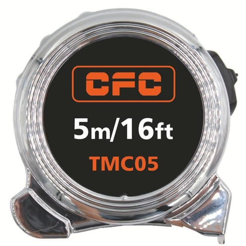 MEASURING TAPE 5M, CHROME FINISHED TMC05-CFC