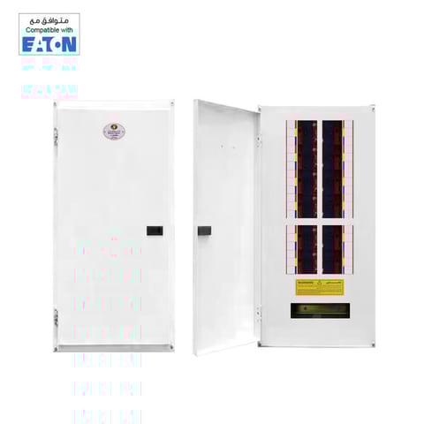 لوحة توزيع 12 خط - 3 فاز أبيض- (4X8)