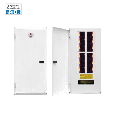 لوحة توزيع 12 خط - 3 فاز أبيض- (6X6)