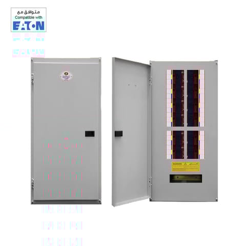 لوحة توزيع 12 خط - 3 فاز رمادي- (4X8)