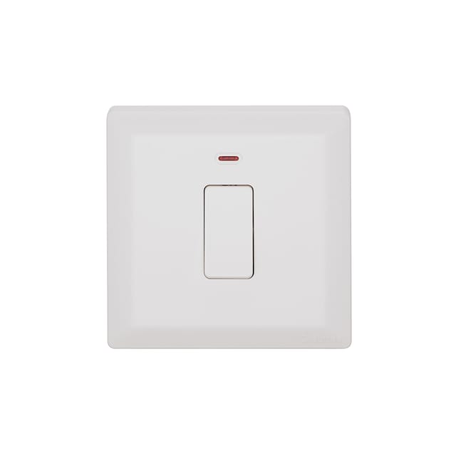 مفتاح إنارة امبير دبل بول مع لبمة ابيض كرابتري إنوفوC015/3