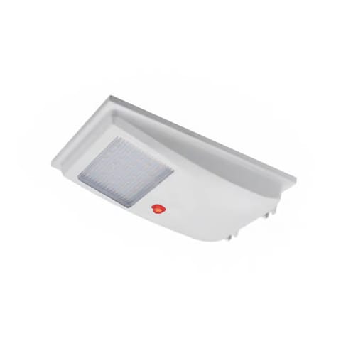 كشاف حائط خارجي يعمل بالطاقة الشمسية مع حساس  20 وات - لون الاضاءة اصفر -1600 لومن - شاسية لون ابيض